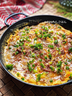 焼肉のタレ1つ♪おつまみオムレツ-レシピのメイン写真