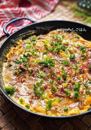 焼肉のタレ1つ♪おつまみオムレツ-レシピのメイン写真