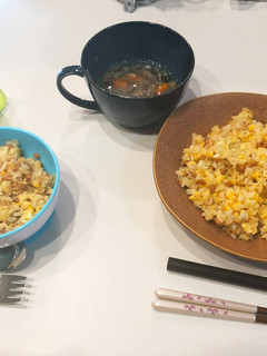 1歳児のご飯♪納豆チャーハン-レシピのメイン写真