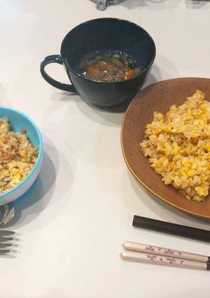 1歳児のご飯♪納豆チャーハン-レシピのメイン写真