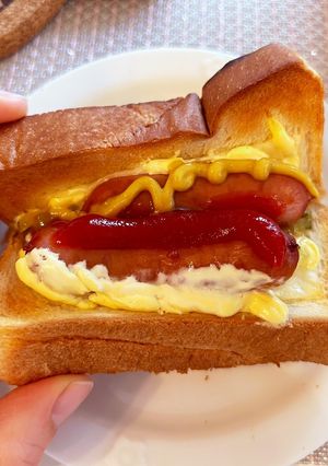 食パンで手軽にホットドッグ簡単-レシピのメイン写真