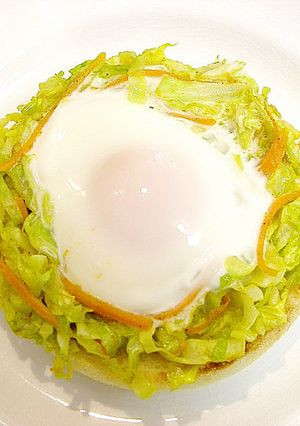 カレー巣ごもり卵のマフィン-レシピのメイン写真