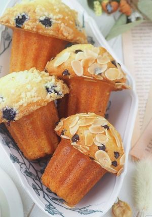 バターなし！カヌレ型できのこ型マフィン♪-レシピのメイン写真