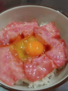 5分で朝食!!ベーコン卵かけご飯☆-レシピのメイン写真