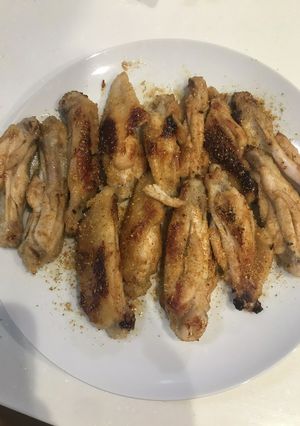 簡単俺の飯　ピリ辛手羽中焼き-レシピのメイン写真