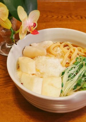 長芋と大根おろしの煮込みうどん♡脂質制限-レシピのメイン写真