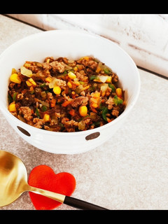 栄養満点♪豚ひき肉でもずく丼-レシピのメイン写真