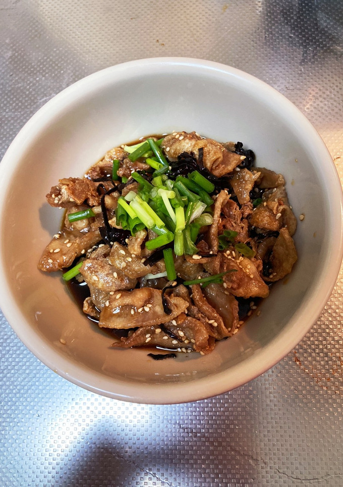 鶏皮煎餅の甘酢餡和え-レシピのメイン写真