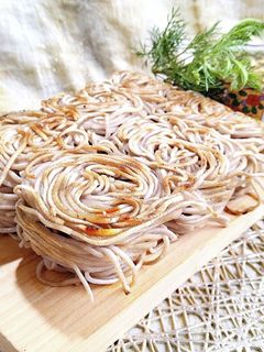 焼き蕎麦のメカブ納豆つゆ-レシピのメイン写真