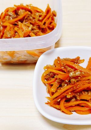 にんじん大量消費♪常備菜○ガリツナ炒め-レシピのメイン写真