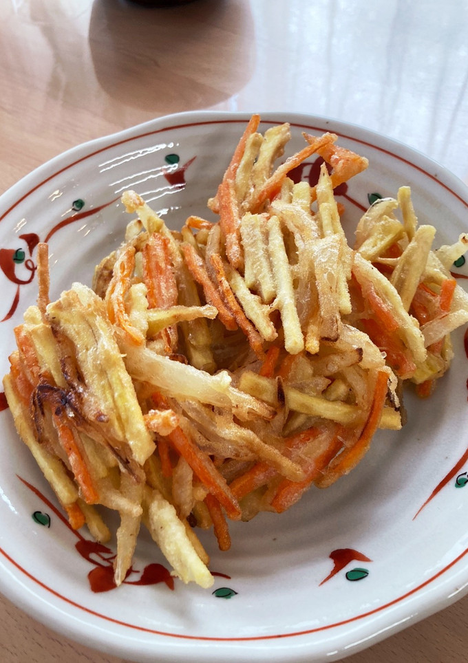 かき揚げを蕎麦やうどんで。-レシピのメイン写真