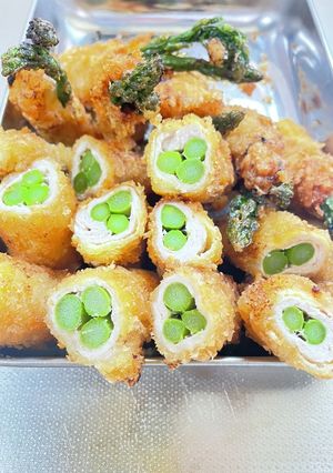 弁当ストック　豚肉まきアスパラフライ-レシピのメイン写真