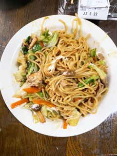 お一人様!市販の焼きそば夏にさっぱり隠味-レシピのメイン写真