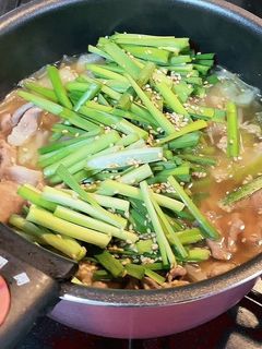 豚肉で!もつ鍋風スープ-レシピのメイン写真