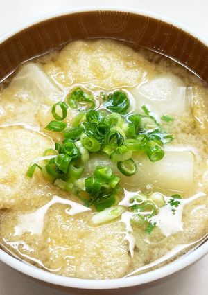 かぶと油揚げのホッコリお味噌汁♪-レシピのメイン写真