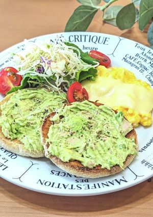 【簡単】アボカドとツナのオープンサンド-レシピのメイン写真