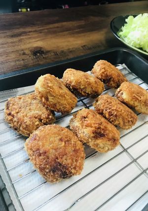 牛脂でジューシー！柔らかメンチカツ♪-レシピのメイン写真