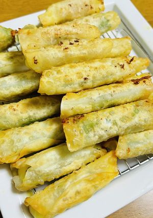 大葉とチーズのくるくる巻き餃子-レシピのメイン写真