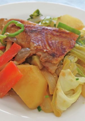 生ホッケと旬野菜のちゃんちゃん焼き-レシピのメイン写真