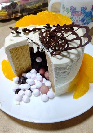 簡単サプライズケーキ-レシピのメイン写真