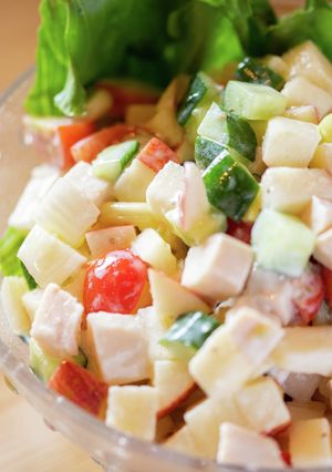 りんごとヨーグルトのコロコロ野菜サラダ-レシピのメイン写真
