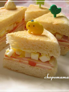 ケーキみたいなサンドイッチ❤(マフィン)-レシピのメイン写真