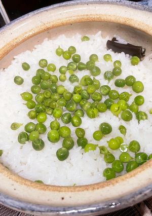 土鍋で青豆ごはん-レシピのメイン写真