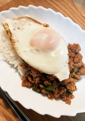 簡単♡ガパオライス風お手軽ランチ-レシピのメイン写真