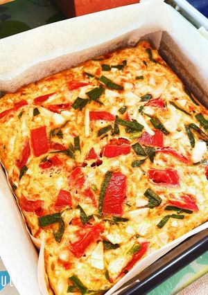 彩りばっちり野菜だけのオムレツ-レシピのメイン写真