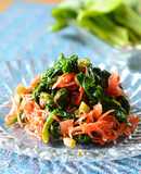 行者にんにくと野菜キムチだれを和えたの♪