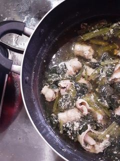 簡単★豚肉スライスとほうれん草のスープ-レシピのメイン写真