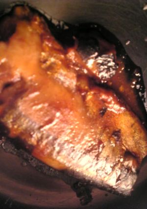 圧力鍋：秋刀魚の骨ごとの味噌煮-レシピのメイン写真