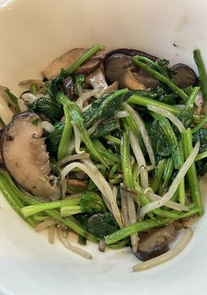 ほうれん草としいたけともやしの塩麹あえ-レシピのメイン写真