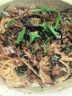 【和風】さんまの蒲焼パスタ-レシピのメイン写真