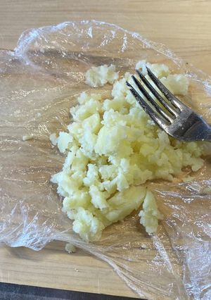 レンチンじゃがいもは皮のまま潰す-レシピのメイン写真