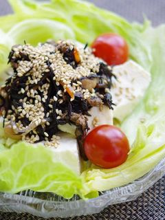 ベジ♪ひじきと豆腐のかんたん和風サラダ-レシピのメイン写真