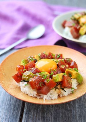 カツオのピリ辛 ユッケ丼 -レシピのメイン写真
