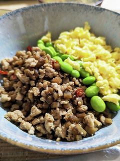 鶏ひき肉で鶏ごぼう-レシピのメイン写真