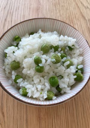 一緒に炊く！グリーンピースご飯-レシピのメイン写真