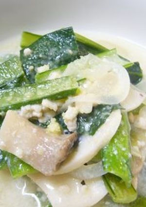 小松菜のミルク煮-レシピのメイン写真