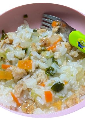 離乳食完了期　鳥つくねで簡単中華丼-レシピのメイン写真