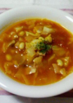 野菜たっぷりミネストローネ♪-レシピのメイン写真