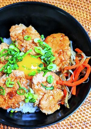 鶏つくね丼-レシピのメイン写真