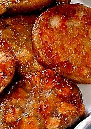 レンコンの肉詰め照り焼き-レシピのメイン写真