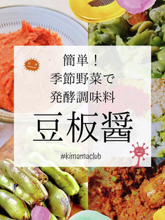 簡単!季節野菜で発酵調味料 豆板醬-レシピのメイン写真