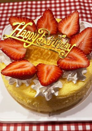ケーキ屋さんのスフレチーズケーキ♪-レシピのメイン写真