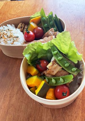 ネギ巻き弁当-レシピのメイン写真