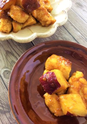 さつまいもと鶏むねのカレー炒め-レシピのメイン写真