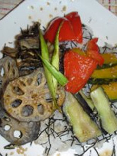 揚げ野菜のっけご飯-レシピのメイン写真