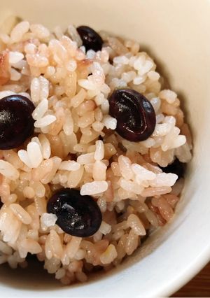 赤いそら豆ご飯-レシピのメイン写真